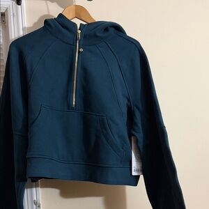 Lululemon Scuba Oversized Half-Zip Hoodie M/L NWT Indochine Blue/Gold